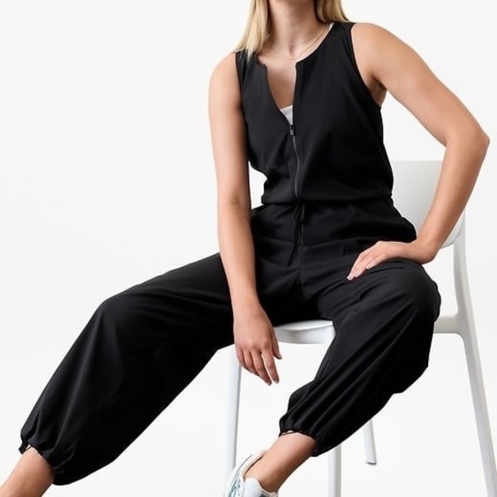 Athleta Women's Flex Jumpsuit, Black Sz‎ S